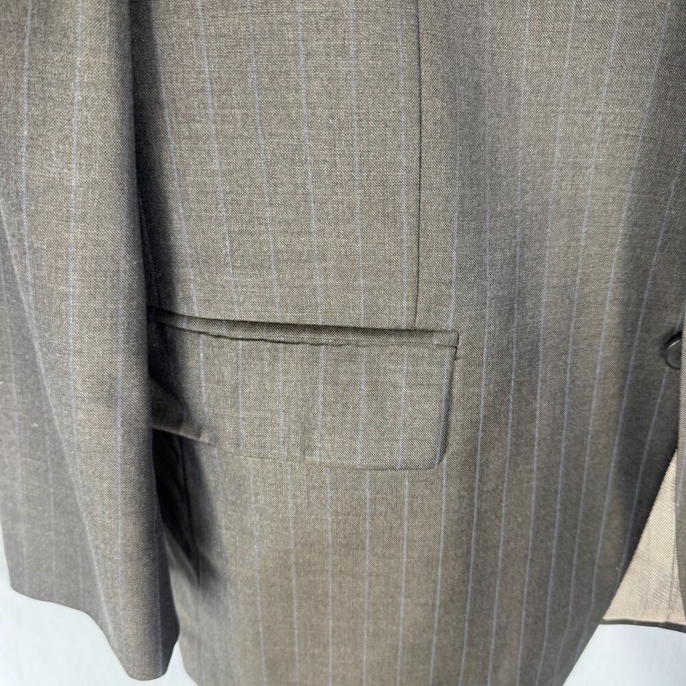 Vintage Oscar de la Renta Wool Blazer 44S Pinstrip Sport Coat, Classic, Designer - Picture 4 of 14
